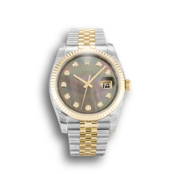 Photo 1 - Men Replica Rolex Rolex Datejust Ref.116233 36mm Black Mother of Pearl Dial