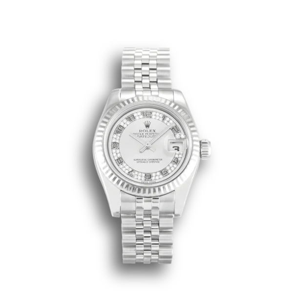 Photo 1 - Women Replica Rolex Rolex Lady-Datejust Ref.179174 26mm Silver Dial