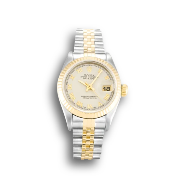 Photo 1 - Women Replica Rolex Rolex Lady-Datejust Ref.69173 26mm Ivory Pyramid Dial