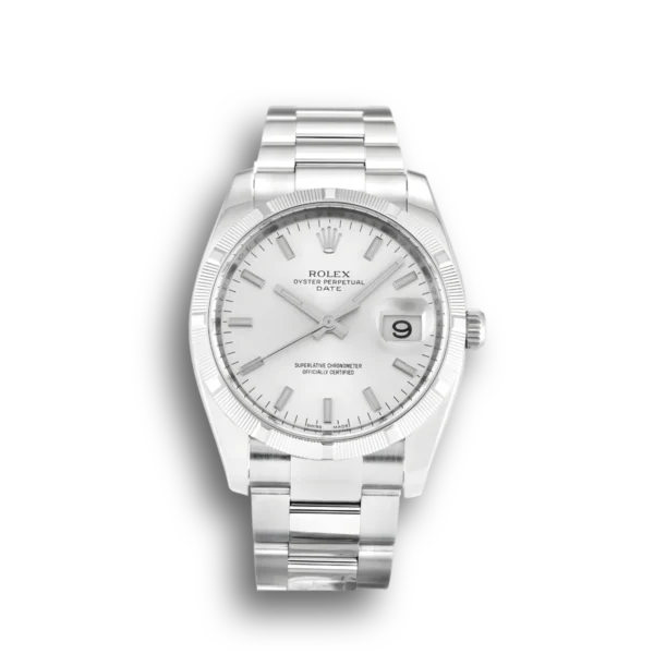 Photo 2 - Oyster Perpetual Date Rolex Oyster Perpetual Date 34mm Dial Silver Ref.115210