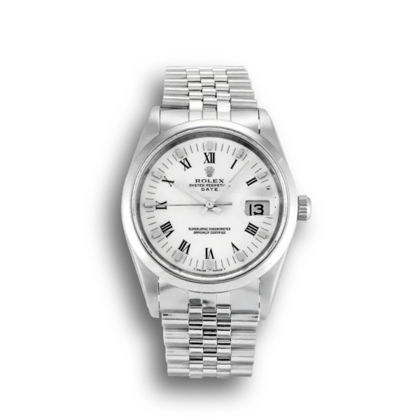 Photo 1 - Oyster Perpetual Date Rolex Oyster Perpetual Date 34mm Dial White Ref.15200