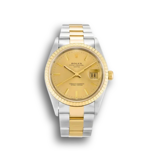 Photo 1 - Oyster Perpetual Date Rolex Oyster Perpetual Date 34mm Dial Champagne Ref.15223