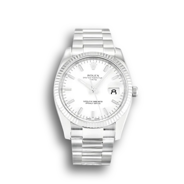 Photo 1 - Oyster Perpetual Date Rolex Oyster Perpetual Date 34mm Dial White Ref.115234