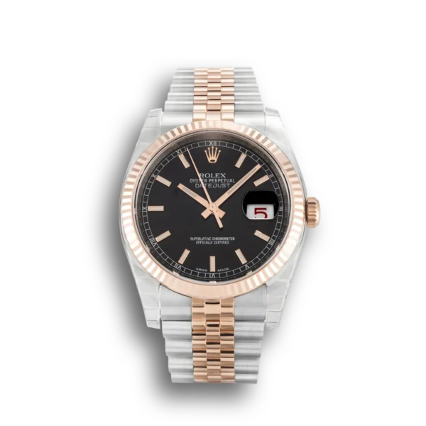 Photo 1 - Datejust Rolex Lady-Datejust Ref.179171 36mm Rose Gold Black Dial