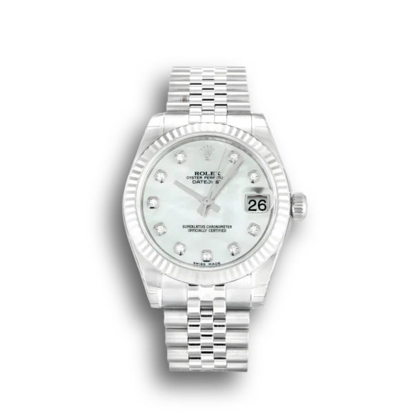 Photo 2 - Datejust Rolex Lady-Datejust Ref.178274 31mm White Mother of Pearl Dial