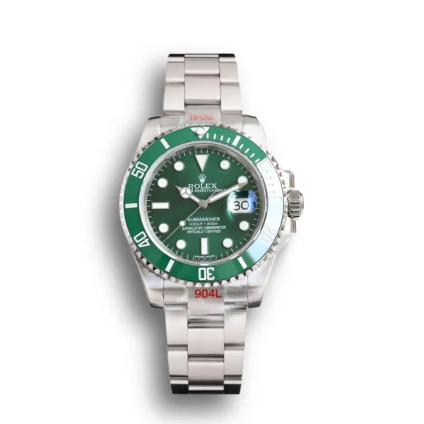 Photo 3 - Men Replica Rolex Rolex Submariner SUB Ref.116610 40mm Green Dial