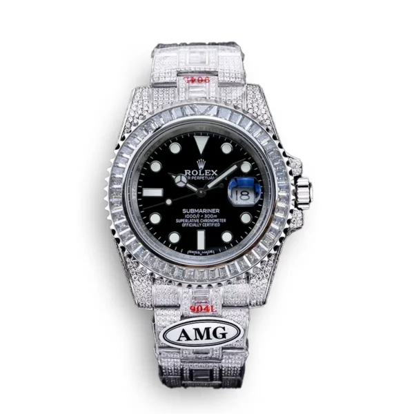 Photo 1 - Diamond Replica Rolex Rolex Submariner Iced Out Ref.116610LN 40mm Clear Diamond Bezel