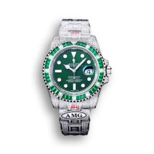 Photo 4 - Diamond Replica Rolex Rolex Submariner Iced Out Ref.116610LV 40mm Green Dial Green Bezel