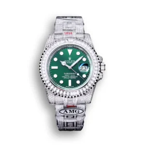 Photo 2 - Diamond Replica Rolex Rolex Submariner Iced Out Ref.116610LV 40mm Green Dial