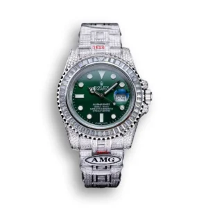 Photo 7 - Diamond Replica Rolex Rolex Submariner Iced Out Ref.116610LV Green Dial