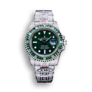 Photo 3 - Diamond Replica Rolex Rolex Submariner Iced Out Ref.116610LV Green Dial 40mm Green Bezel