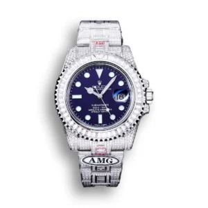 Photo 8 - Diamond Replica Rolex Rolex Submariner Iced Out Ref.116619LB Clear Diamonds Bezel