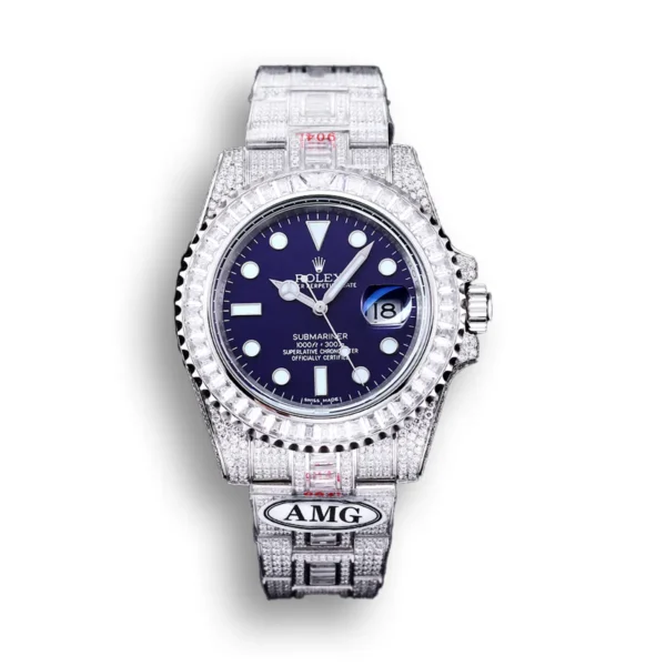 Photo 1 - Diamond Replica Rolex Rolex Submariner Iced Out Ref.116619LB Clear Diamonds Bezel