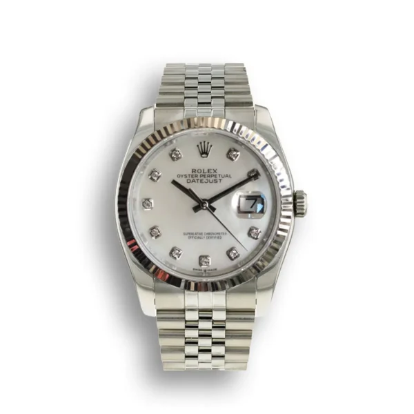 Photo 2 - Men Replica Rolex Rolex Datejust Ref.126233 36mm Dial White Mother of Pearl