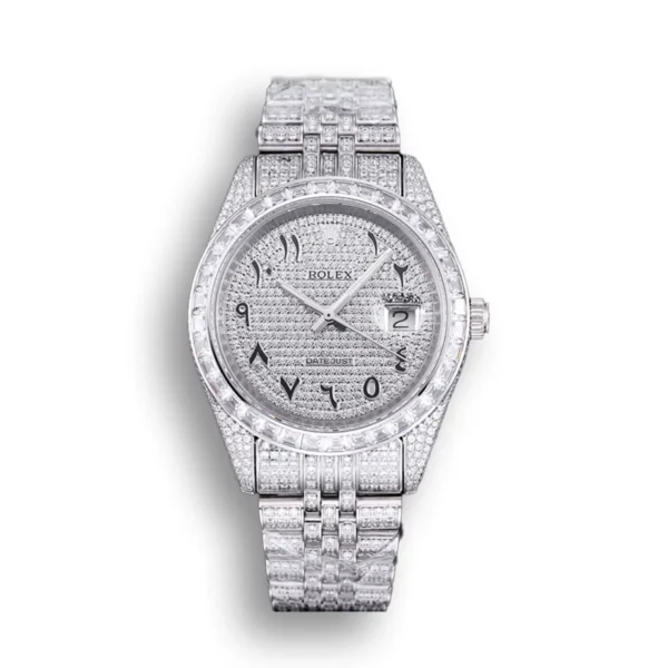 Photo 1 - Diamond Replica Rolex Rolex Datejust Ref.126300 41mm Dial Full-Diamond Arabic