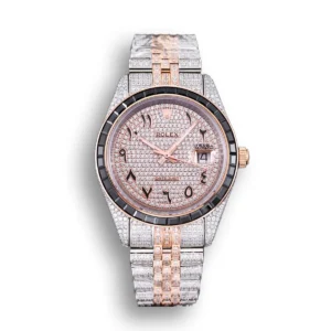 Photo 1 - Diamond Replica Rolex Rolex Datejust Ref.126300 41mm Arabic Dial Full-Diamond Rose Gold