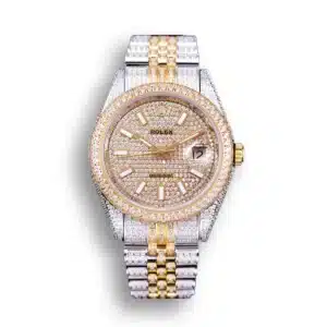 Photo 12 - Diamond Replica Rolex Rolex Datejust Ref.126300 41mm Full-Diamond White Baton Markers