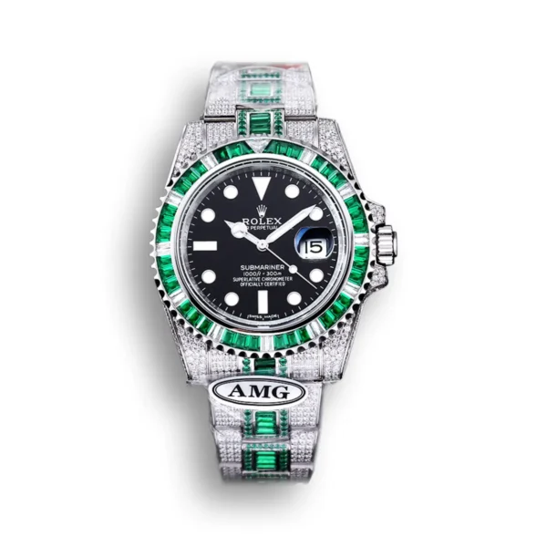 Photo 3 - Diamond Replica Rolex Rolex Submariner Iced Out Ref.126610LV Dial Black