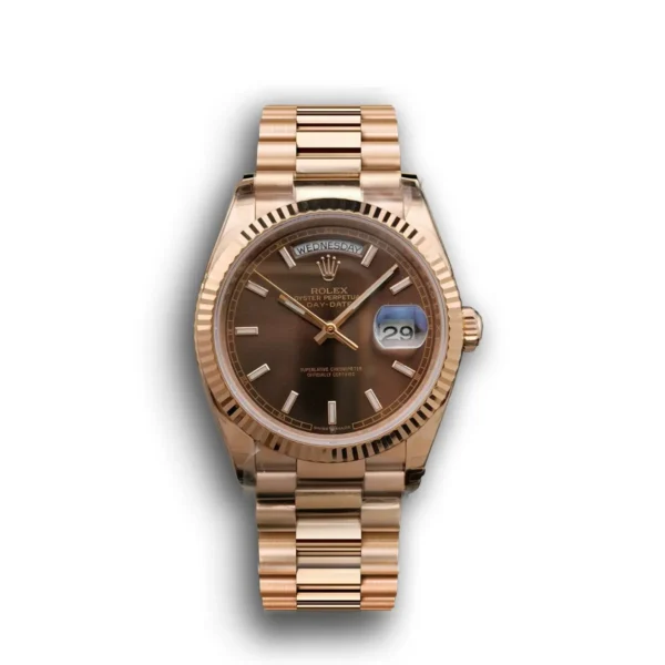 Photo 1 - Day-Date Rolex Day-Date Ref. 128238 36mm Chocolate Dial Rose Gold