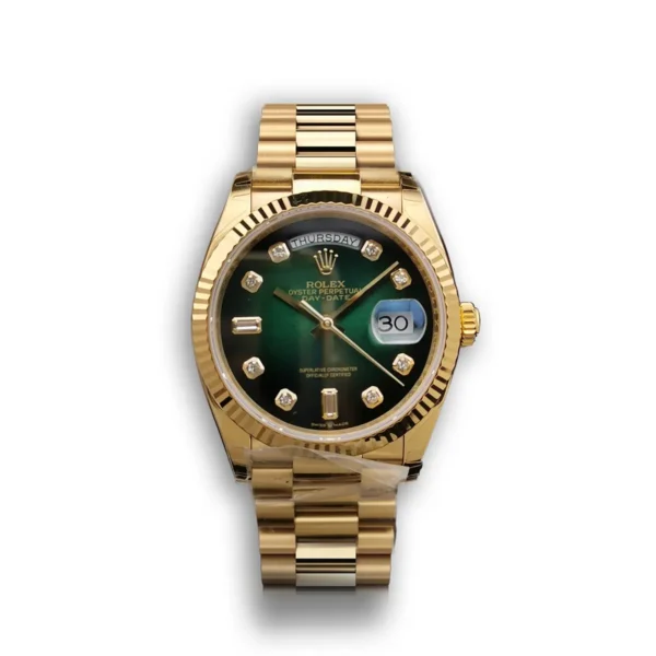 Photo 2 - Day-Date Rolex Day-Date Ref. 128238 36mm Green Ombre Dial