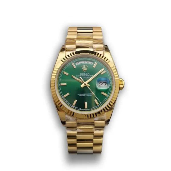 Photo 1 - Day-Date Rolex Day-Date Ref. 128238 36mm Green Dial Yellow Gold