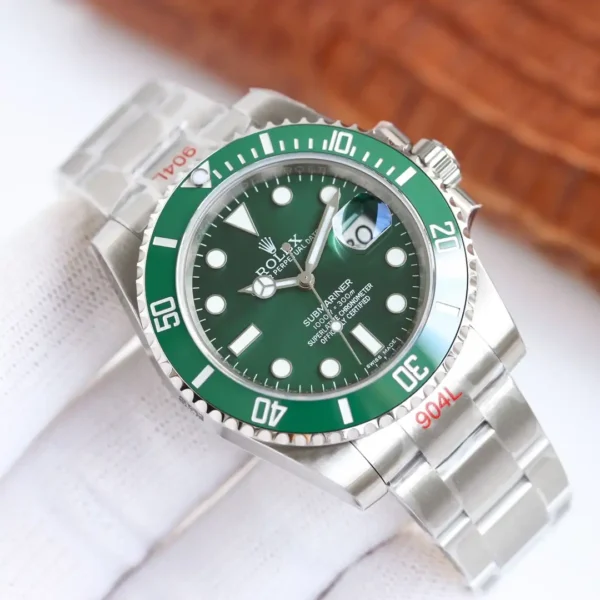 Photo 3 - Men Replica Rolex Rolex Submariner SUB Ref.116610 40mm Green Dial