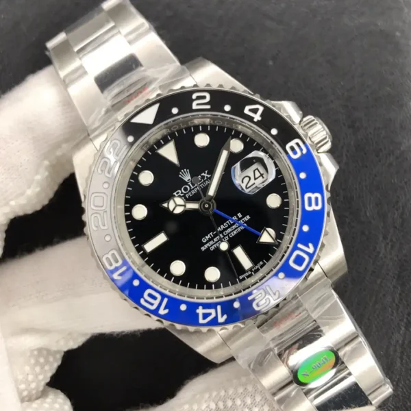 Photo 3 - Men Replica Rolex Rolex GMT-Master II 40mm Dial Black Oyster Ref.126710