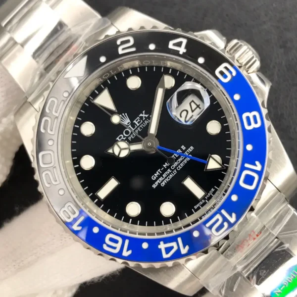 Photo 5 - Men Replica Rolex Rolex GMT-Master II 40mm Dial Black Oyster Ref.126710