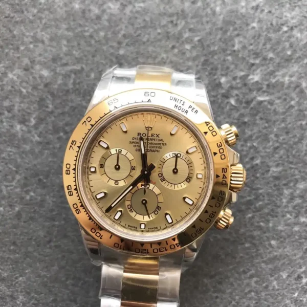 Photo 7 - Daytona Rolex Super Universe Chronograph Daytona ref.116503 Gold Dial