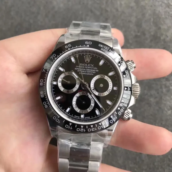 Photo 2 - Daytona Rolex Super Universe Chronograph Daytona ref.116500 Black Dial