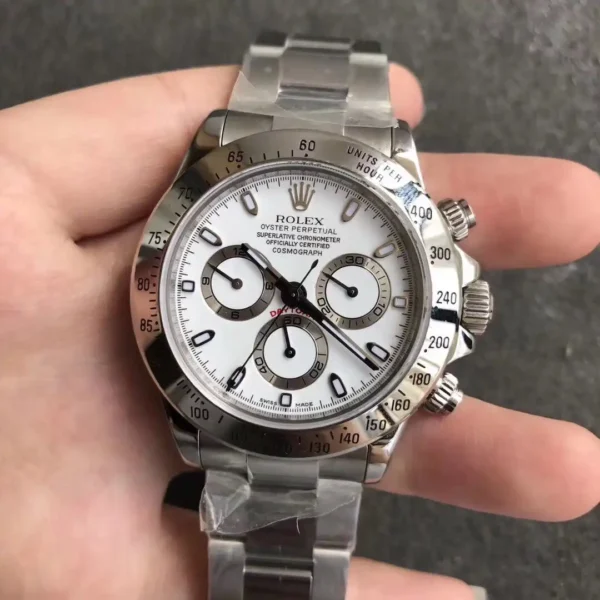 Photo 2 - Daytona Rolex Super Universe Chronograph Daytona ref.116500 Dial White