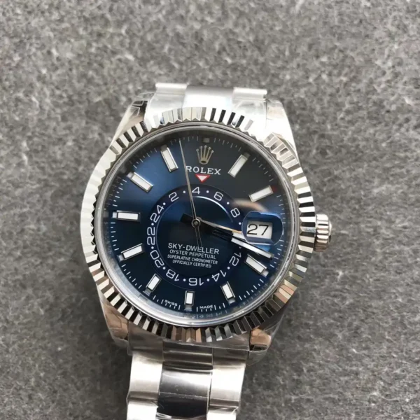 Photo 8 - Men Replica Rolex Rolex Sky-Dweller Ref. m326934 42mm Bright Blue Dial