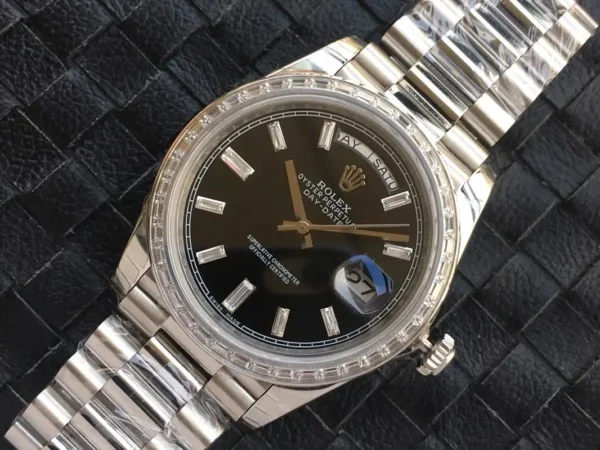 Photo 5 - Day-Date Rolex Day-Date Ref. m228238 Black Dial Stainless Steel