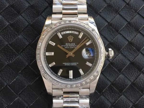 Photo 7 - Day-Date Rolex Day-Date Ref. m228238 Black Dial Stainless Steel