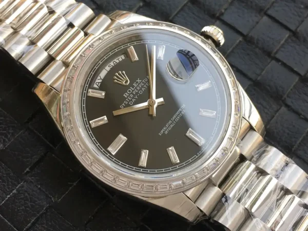 Photo 5 - Day-Date Rolex Day-Date Ref. m228238 Black Dial Stainless Steel