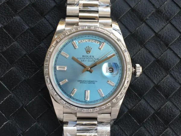 Photo 6 - Day-Date Rolex Day-Date Ref. m228238 Ice Blue Dial Stainless Steel