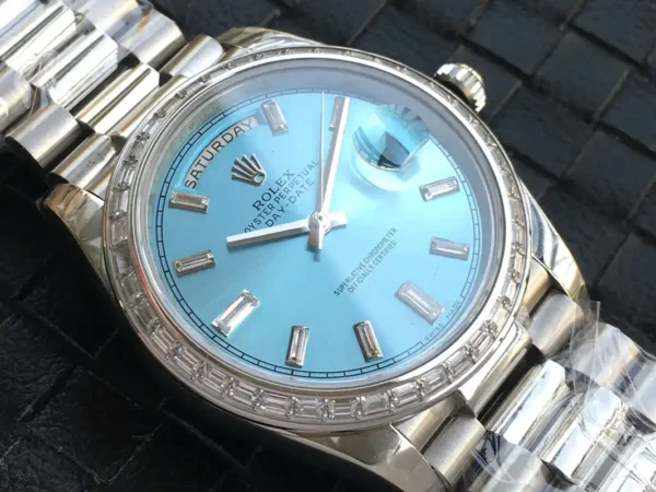 Photo 6 - Day-Date Rolex Day-Date Ref. m228238 Ice Blue Dial Stainless Steel