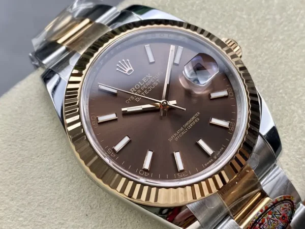 Photo 3 - Men Replica Rolex Rolex Datejust Ref. m126331 41mm Chocolate Dial