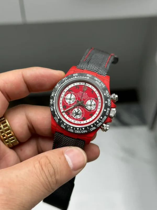 Photo 4 - Daytona DIW Rolex Carbon Fiber Daytona ref.116500LN Red Quartz