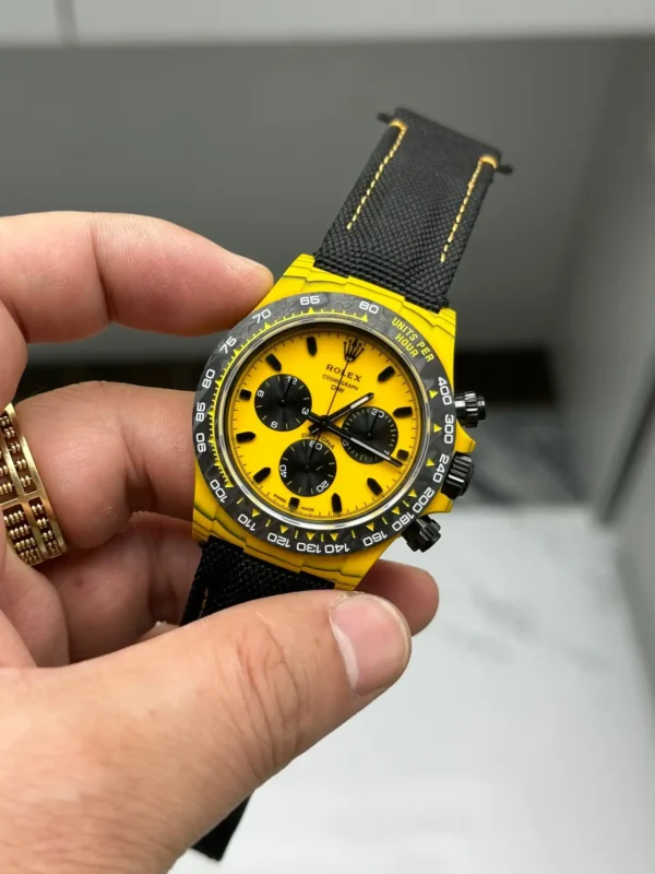 Photo 4 - Men Replica Rolex DIW Rolex Cosmograph Daytona ref.116500LN Yellow Dial