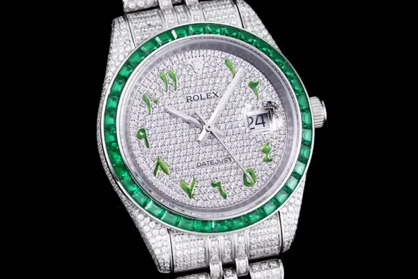 Photo 4 - Datejust Rolex Datejust Ref.126300 41mm Dial Arabic Bezel Green