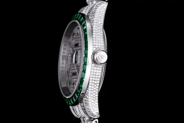 Photo 7 - Diamond Replica Rolex Rolex Datejust Ref.126300 41mm Dial Arabic Bezel Green