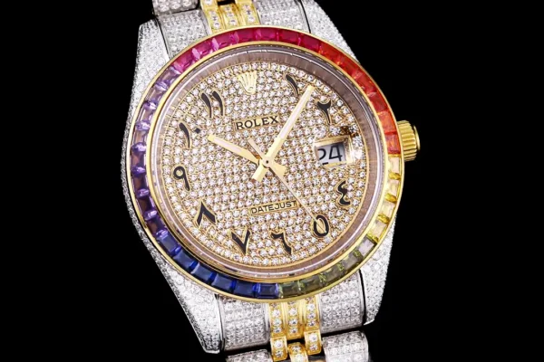 Photo 4 - Datejust Rolex Datejust Ref.126300 41mm Arabic Dial Full-Diamond Rainbow