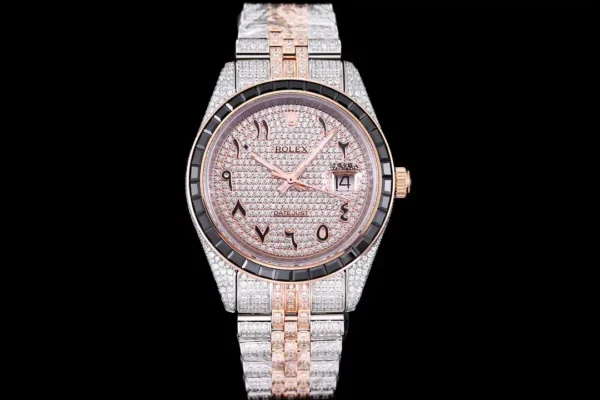 Photo 2 - Datejust Rolex Datejust Ref.126300 41mm Arabic Dial Full-Diamond Rose Gold