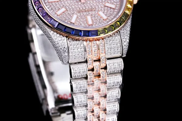 Photo 7 - Diamond Replica Rolex Rolex Datejust Ref.126300 41mm Dial Full-Diamond Rainbow Bezel