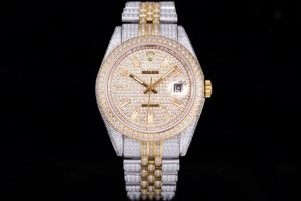 Photo 2 - Diamond Replica Rolex Rolex Datejust Ref.126300 41mm Diamond Dial Diamond Baton Markers