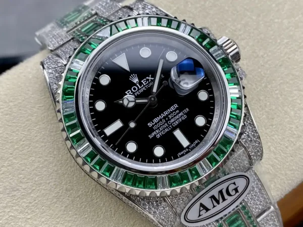 Photo 3 - Diamond Replica Rolex Rolex Submariner Iced Out Ref.126610LV Black Dial