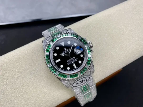 Photo 5 - Diamond Replica Rolex Rolex Submariner Iced Out Ref.126610LV Black Dial