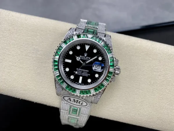 Photo 6 - Diamond Replica Rolex Rolex Submariner Iced Out Ref.126610LV Black Dial