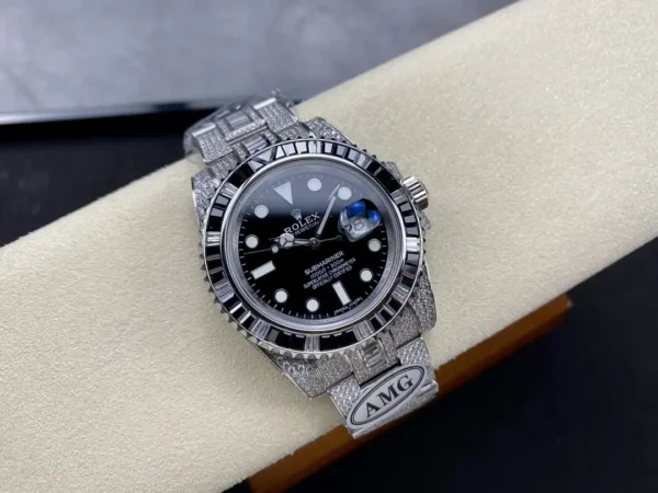 Photo 5 - Diamond Replica Rolex Rolex Submariner Iced Out Ref.116610LN 40mm Black Diamond Bezel